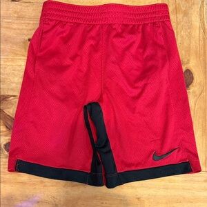 Nike Kids Red and Black Athletic Shorts